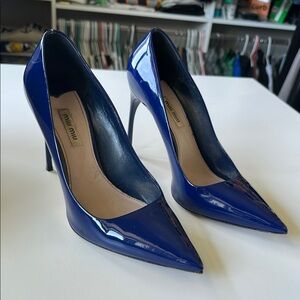 Miu Miu heels, stunning blue